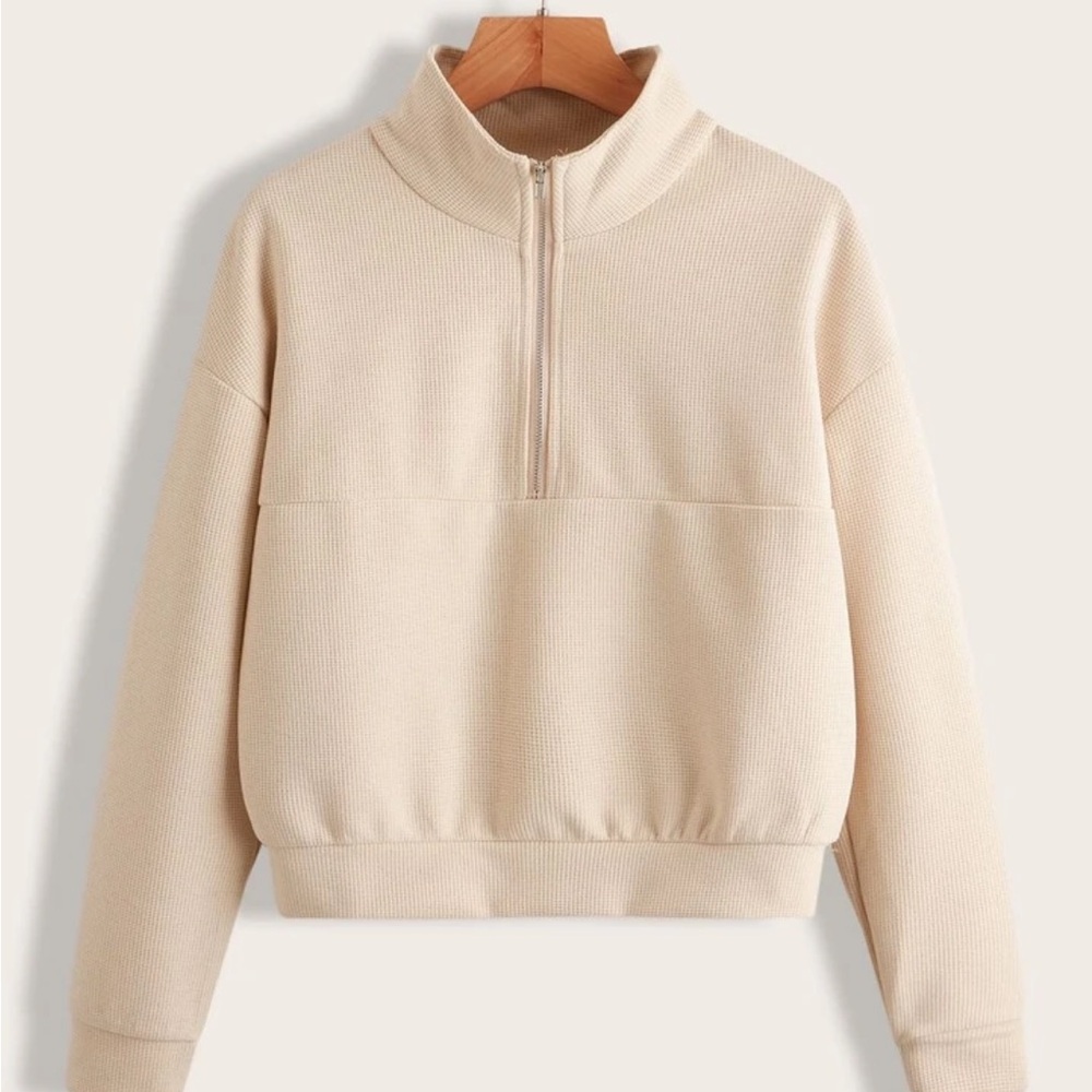 Quarter-Zip Pullover Scuba Style